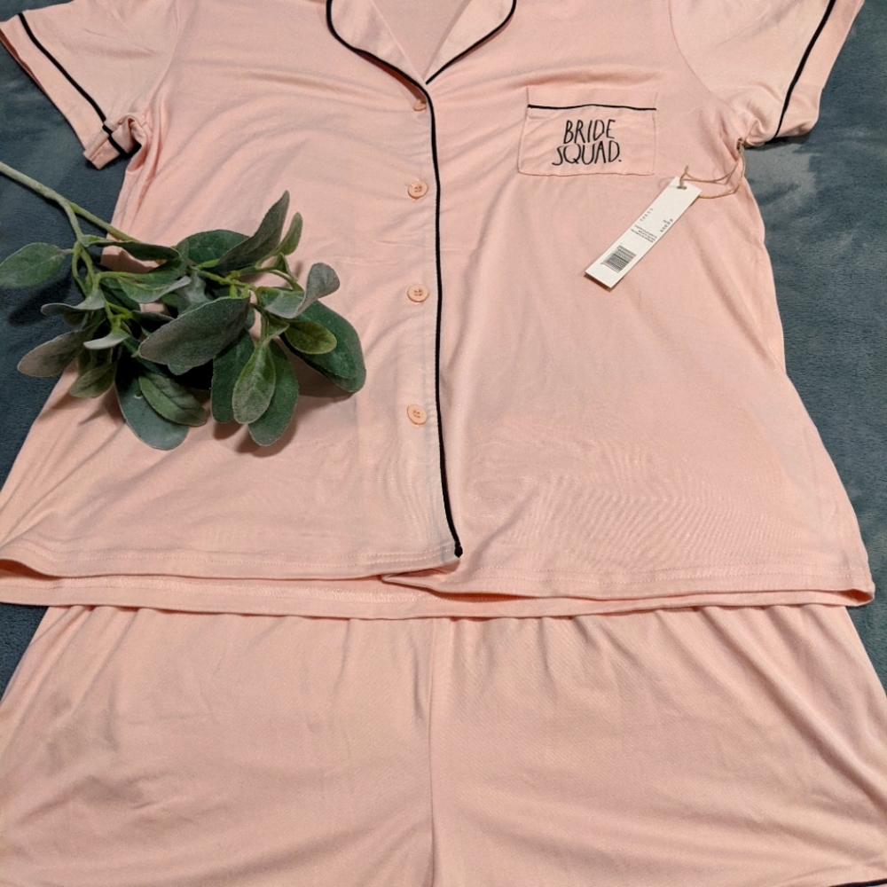 Rae Dunn Bride Squad PJ set